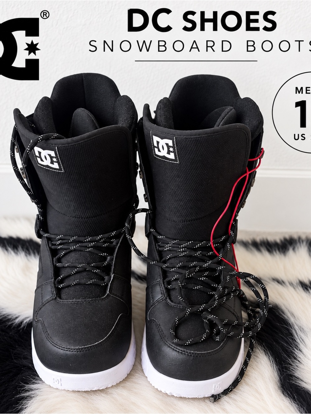DC Men’s Snowboard Boots – Size 13, worn only one trip
